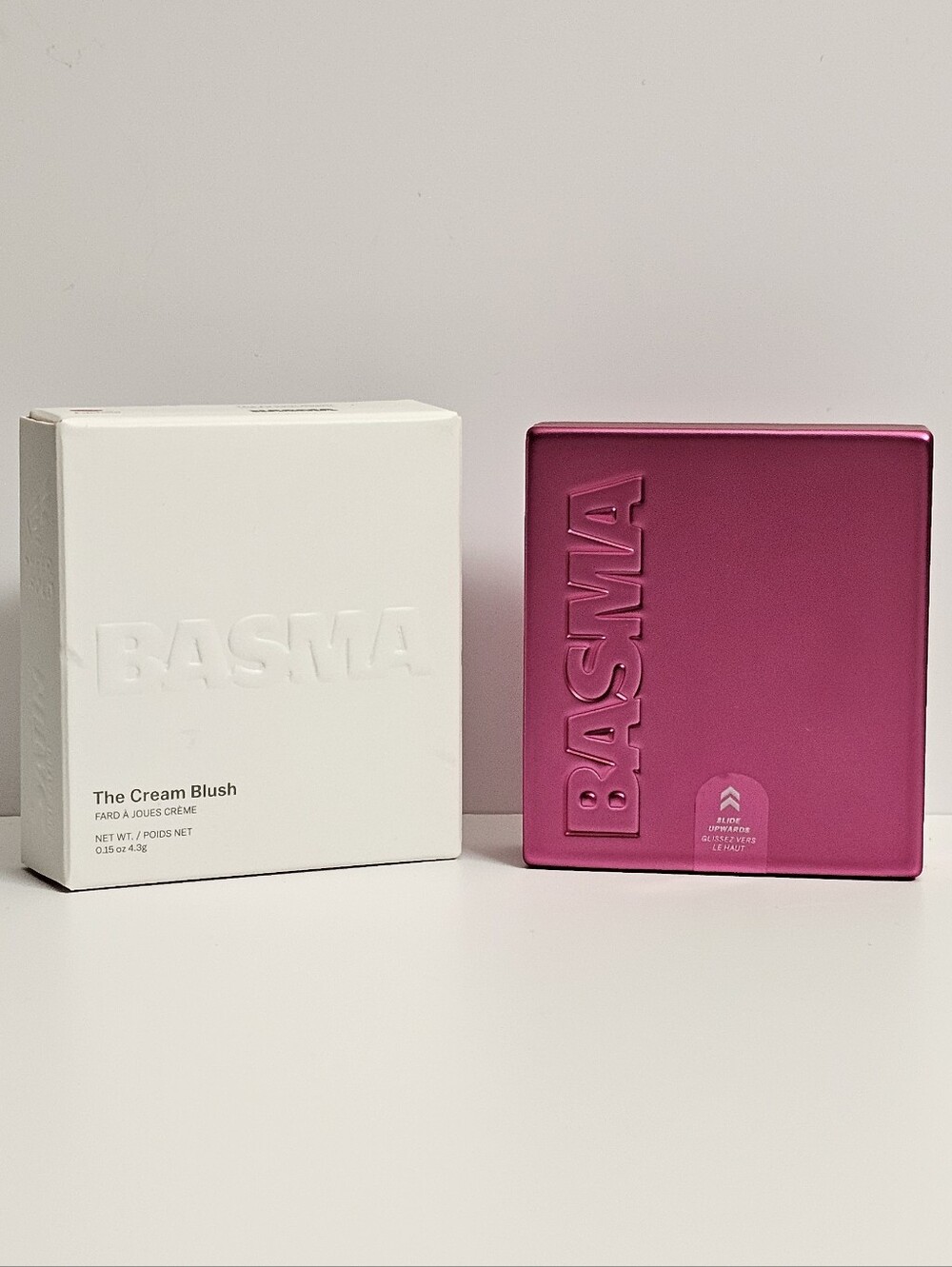 BASMA Beauty The Cream Blush in fuchsia cheeks lips balm New in box makeup